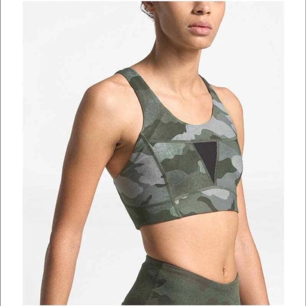 The North Face Women's Camouflage Sports Bra Size X-Small NWOT
